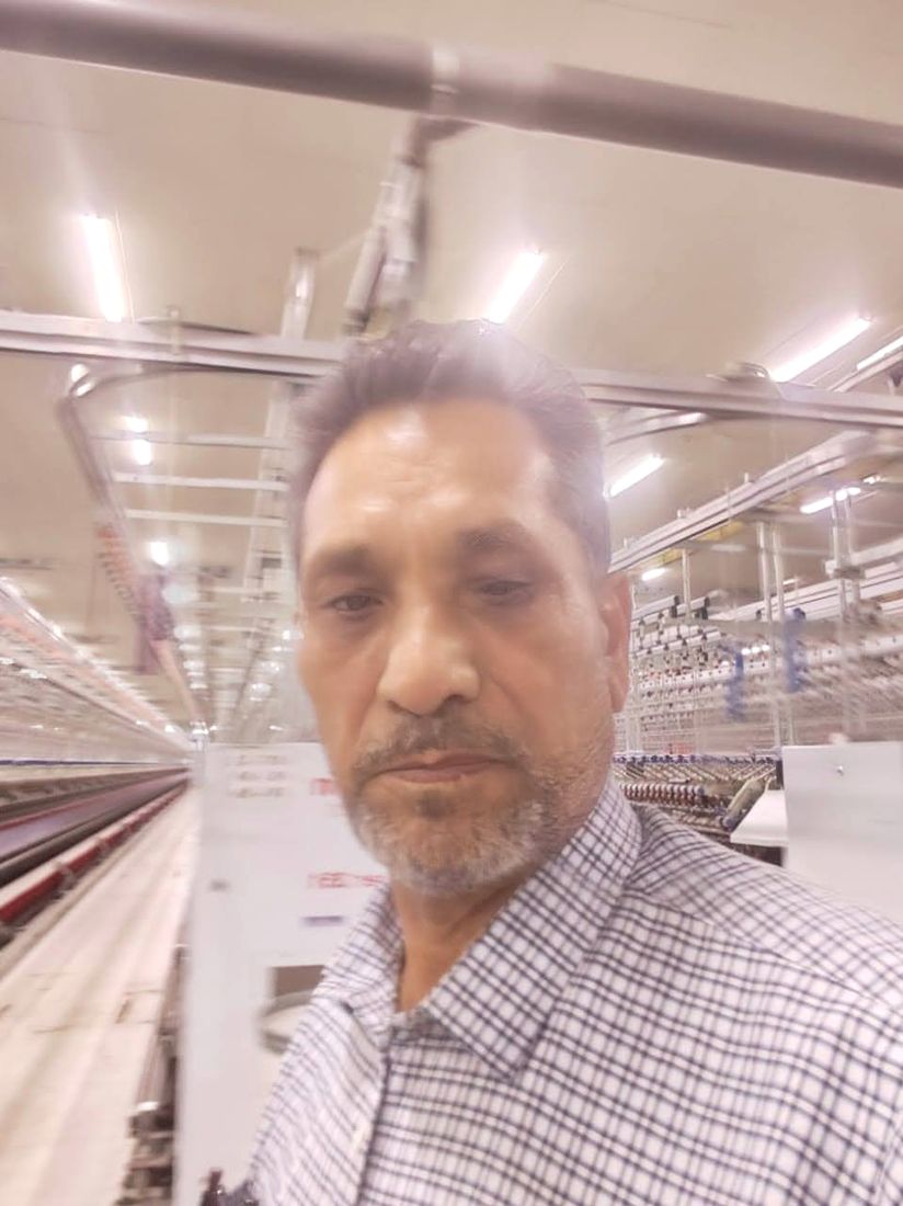 Abdul Rasheed Gill on a spinning floor